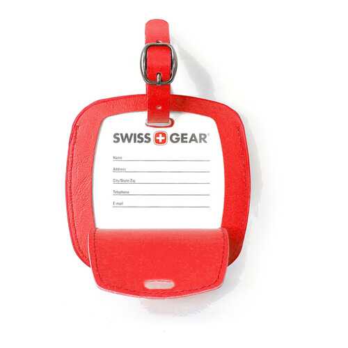 Бирка для багажа SWISSGEAR WJ3190red красная в Сплав