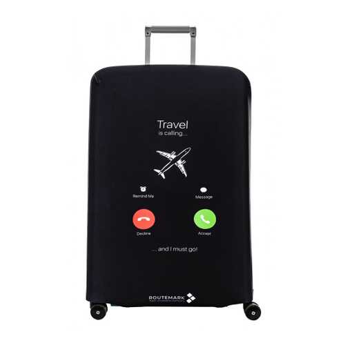 Чехол для чемодана Routemark Travel is calling черный L/XL в Сплав