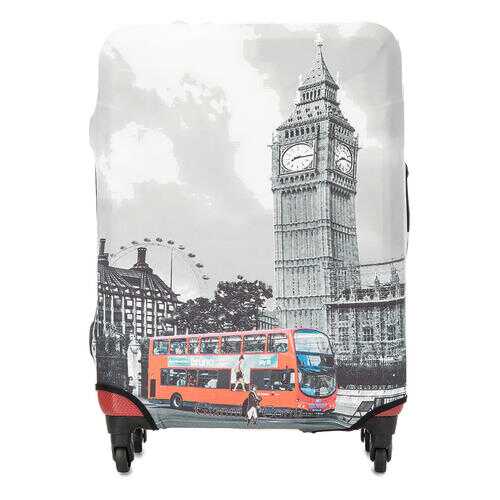 Чехол на чемодан Gianni Conti 9019L travel London, серый в Сплав