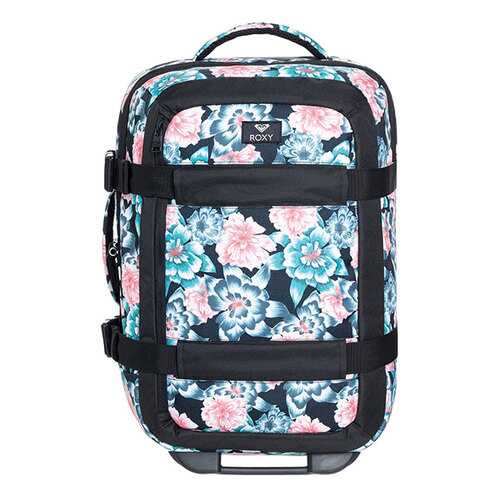 Чемодан Roxy ERJBL03167 anthracite s crystal flowers S в Сплав