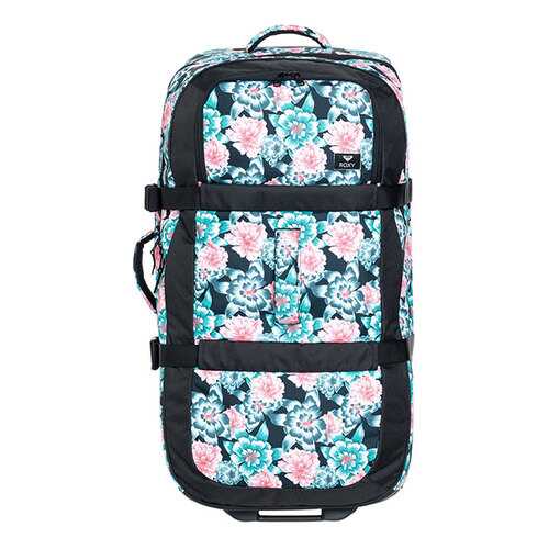 Чемодан Roxy ERJBL03170 anthracite s crystal flowers L в Сплав
