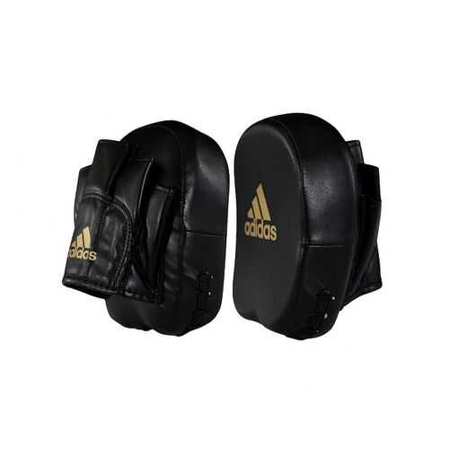 Лапы adidas Short Focus Mitts черно-золотые в Сплав