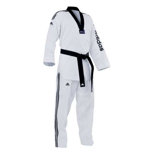 Добок для тхэквондо Adidas WTF Adi-SuperMaster 2 белый с черным воротником 190 см в Сплав