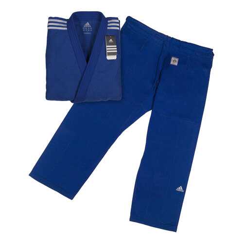 Кимоно для дзюдо Adidas подростковое Champion 2 IJF Slim Fit синее 150 см в Сплав