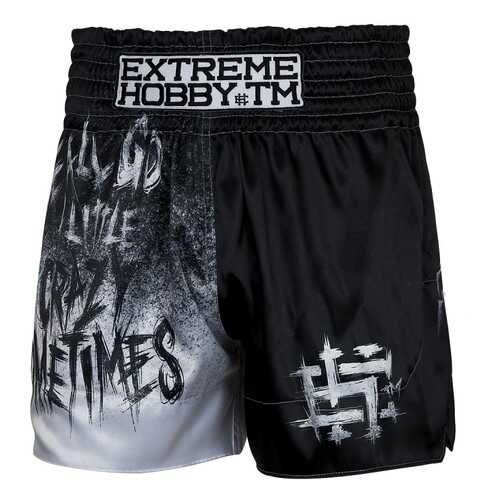 Шорты для единоборств Extreme Hobby Muay Thai Psycho Clown черные, XXL, 190 см в Сплав