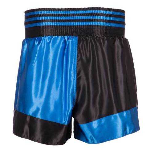 Шорты для кикбоксинга Adidas Kick Boxing Short Satin черно-синие XL в Сплав