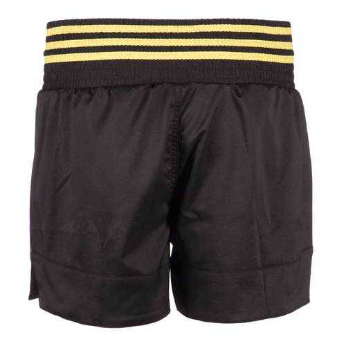 Шорты для тайского бокса Adidas Thai Boxing Short Micro Diamond черно-желтые S в Сплав