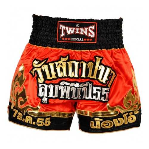 Шорты для тайского бокса Twins T-35 THAI BOXING SHORTS красно-золотые в Сплав