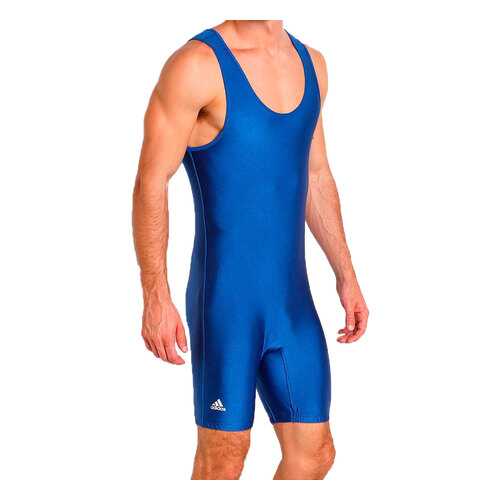 Трико борцовское Adidas детское Wrestling Solid Singlet синее YS 128 см в Сплав