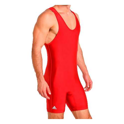 Трико борцовское Adidas Wrestling Solid Singlet красное 2XL в Сплав
