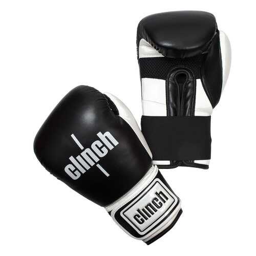 Боксерские перчатки Clinch Punch черные 14 унций в Сплав