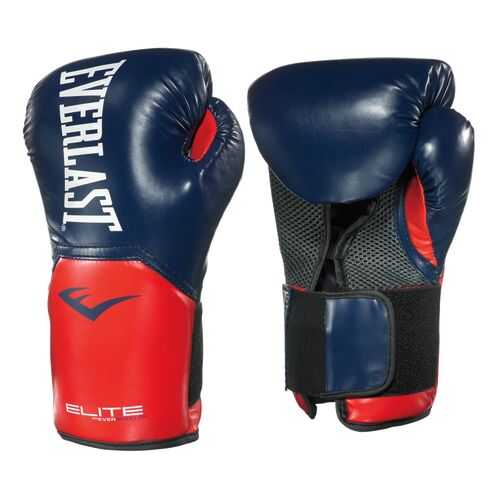 Боксерские перчатки Everlast Elite ProStyle красные/синие 12 унций в Сплав