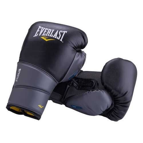 Боксерские перчатки Everlast Protex2 Gel черные 10 унций в Сплав