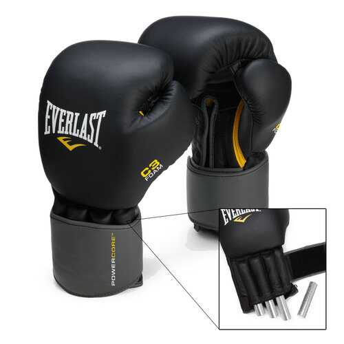 Боксерские перчатки снарядные Everlast Weighted черные 55 унций в Сплав