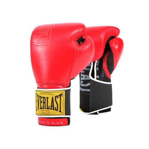 Боксерские перчатки тренировочные Everlast 1910 Classic красные 16 унций в Сплав