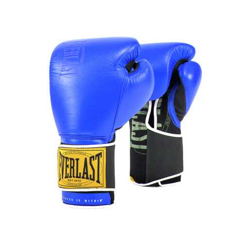 Боксерские перчатки тренировочные Everlast 1910 Classic синие 16 унций в Сплав