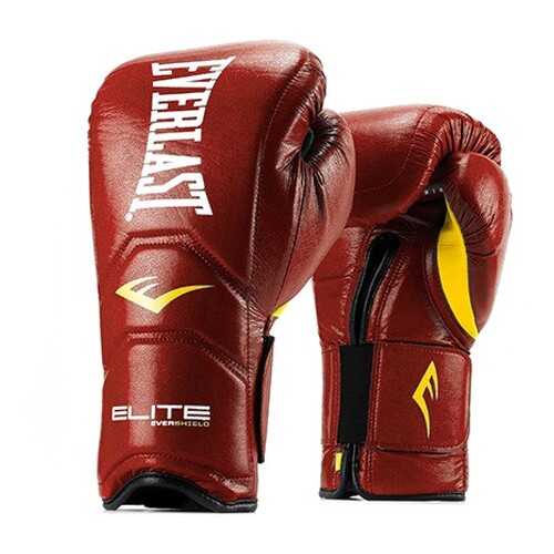 Боксерские перчатки тренировочные Everlast Elite Pro красные 14 унций в Сплав