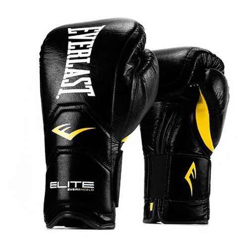 Боксерские перчатки тренировочные Everlast Elite Pro P00000680 черные 16 унций в Сплав