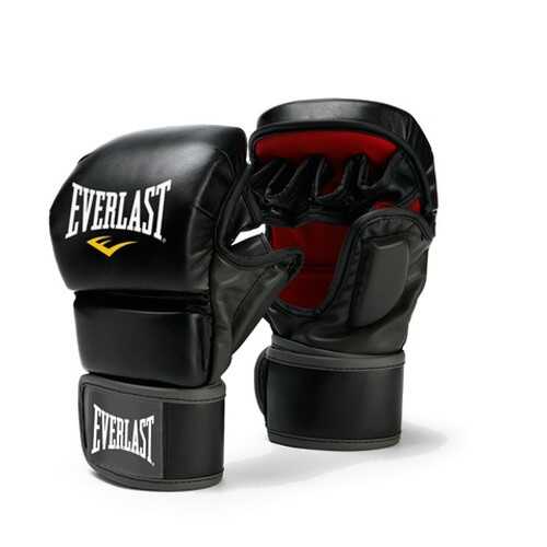 Боксерские перчатки тренировочные Everlast Striking S/M черные 6 унций в Сплав