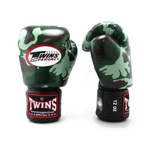 Боксерские перчатки Twins Fancy Boxing Gloves FBGVL3-AR зеленые 14 унций в Сплав