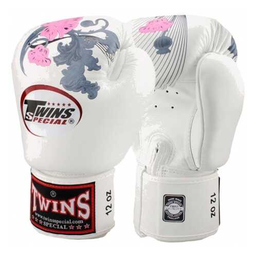 Боксерские перчатки Twins FBGVL3-13 Fancy Boxing Gloves бело-розовые 14 унций в Сплав