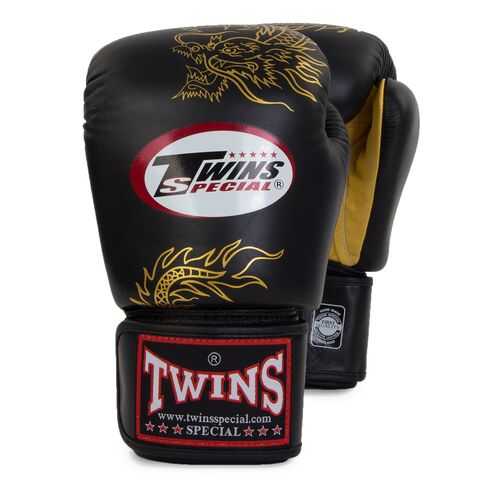 Боксерские перчатки Twins Special FBGVL3-6 FANCY BOXING GLOVES черно-золотые в Сплав