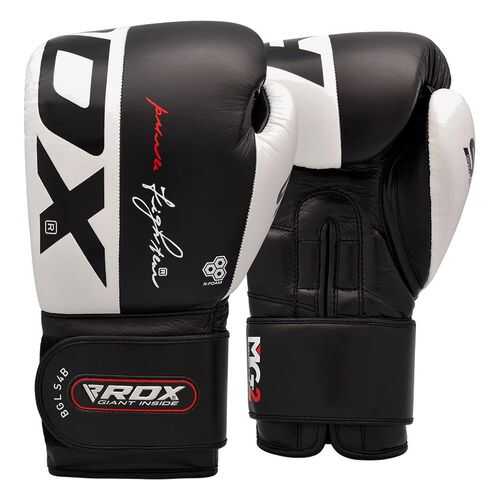 Боксерские тренировочные перчатки RDX LEATHER S4 BLACK в Сплав