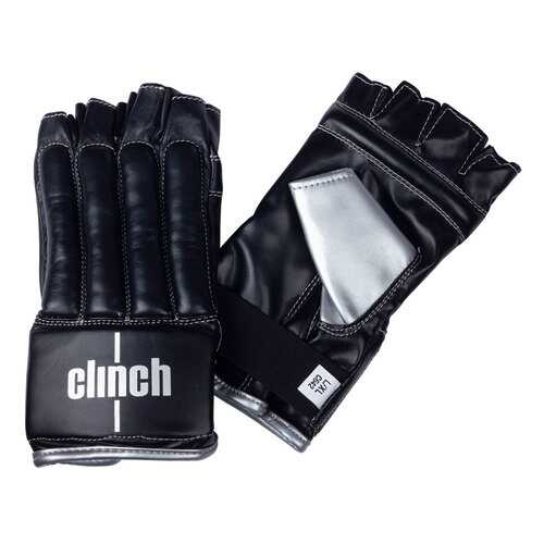 Clinch Перчатки снарядные (Шингарты) Clinch Bag Gloves Cut Finger черно-серебристые в Сплав