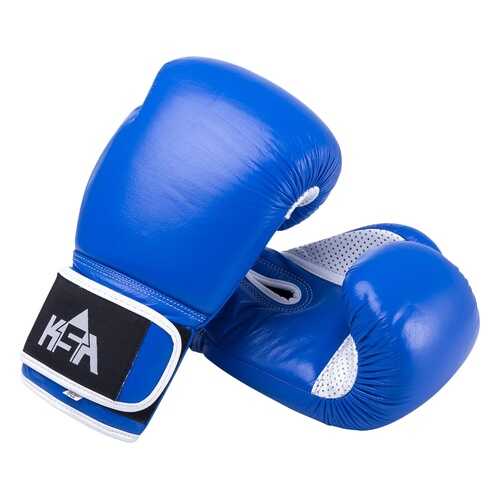 KSA Перчатки боксерские Wolf Blue, кожа, 10 oz в Сплав