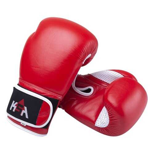 KSA Перчатки боксерские Wolf Red, кожа, 14 oz в Сплав