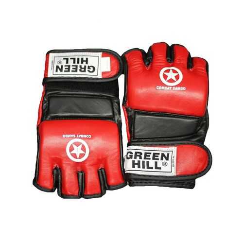 Перчатки для MMA Green Hill Combat Sambo MMR-0027, к/з, красные (S) в Сплав