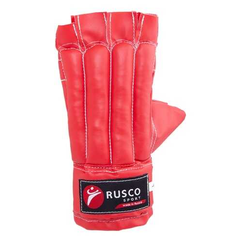 Перчатки снарядные Rusco Sport, шингарды, кожзам, красно-сине-черный (S) в Сплав