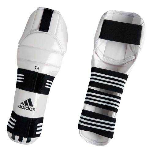 Защита голени и колена для тхэквондо Adidas WTF Shin & Knee Pad Protector белая S в Сплав