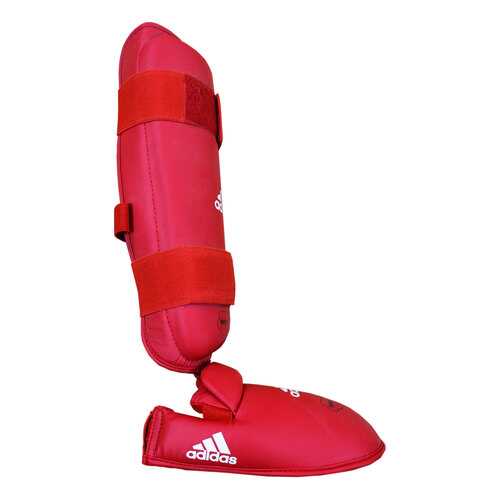 Защита голени и стопы Adidas WKF Shin & Removable Foot красная M в Сплав