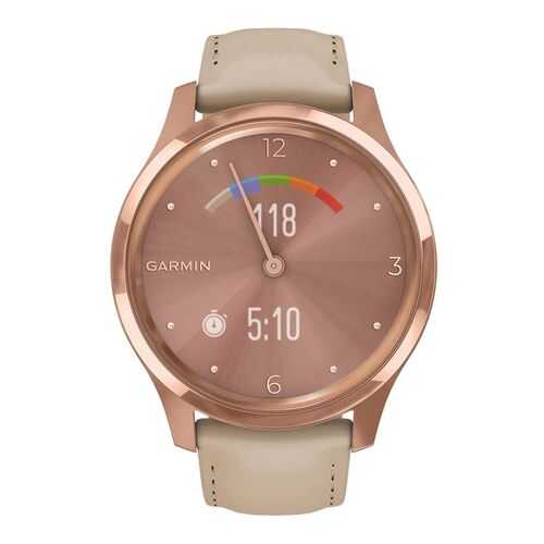 Спортивные наручные часы Garmin Vivomove Luxe Rose Gold/Light Sand в Сплав