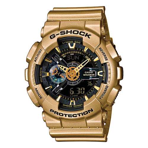 Японские наручные часы Casio G-Shock GA-110GD-9B с хронографом в Сплав