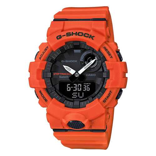 Японские спортивные наручные часы Casio G-Shock GBA-800-4A с хронографом в Сплав