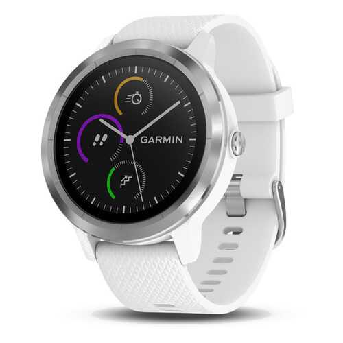 Умные часы Garmin Vivoactive 3 Silicone Steel/White в Сплав