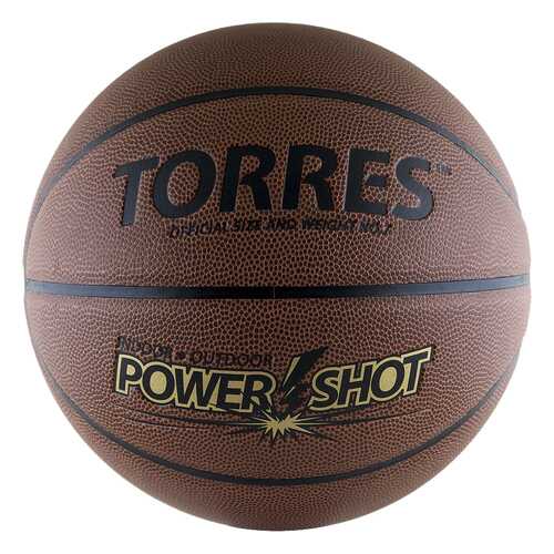 Баскетбольный мяч Torres Power Shot B10087 №7 brown в Сплав