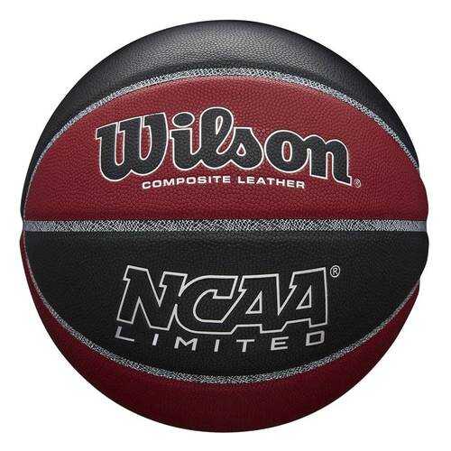 Мяч баскетбольный Wilson NCAA Limited, 7, черный, тренировочный, клееный в Сплав