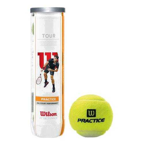 Мяч теннисный Wilson Tour Practice, желтый в Сплав