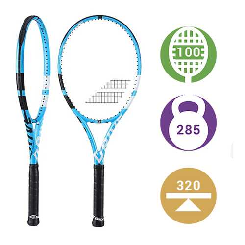 Ракетка для большого тенниса Babolat Pure Drive Team 2018 6EEE голубая в Сплав