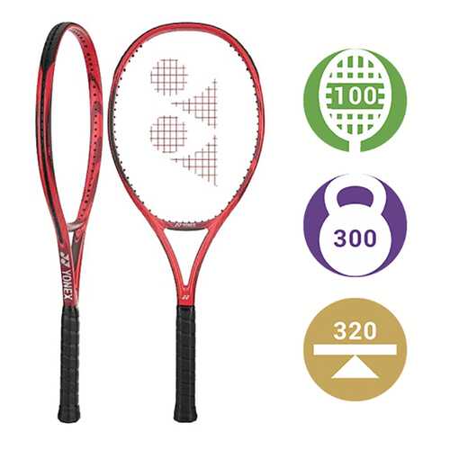 Ракетка для большого тенниса Yonex Vcore 100 7593 красная в Сплав