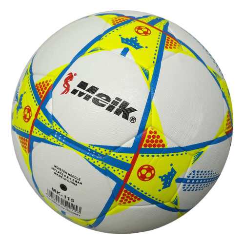D26069 Мяч футбольный Meik-115 4-слоя, TPU+PVC 3.2, 410-450 гр., термосшивка в Сплав