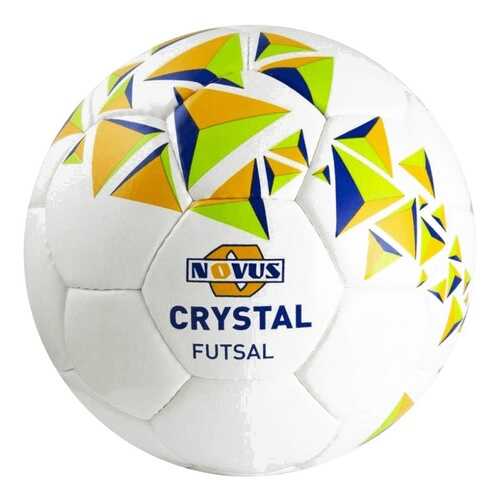 Футзальный мяч Novus Crystal Futsal №4 белый/оранжевый/синий в Сплав