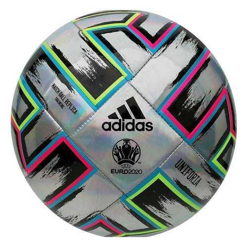 Мяч футбольный Adidas Uniforia Training, 5, серебристый, тренировочный, машинная сшивка в Сплав