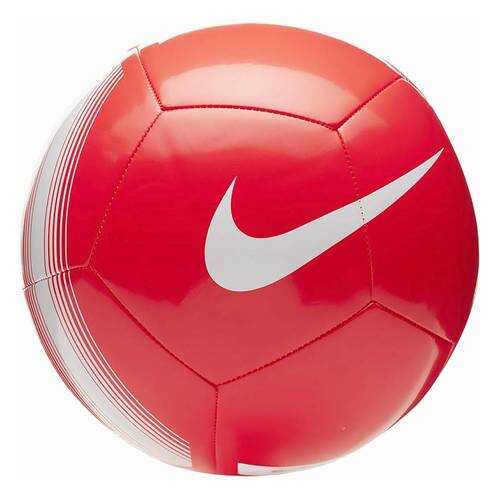 Мяч футбольный Nike Pitch Team SC3992, 5, красный, любительский, машинная сшивка в Сплав