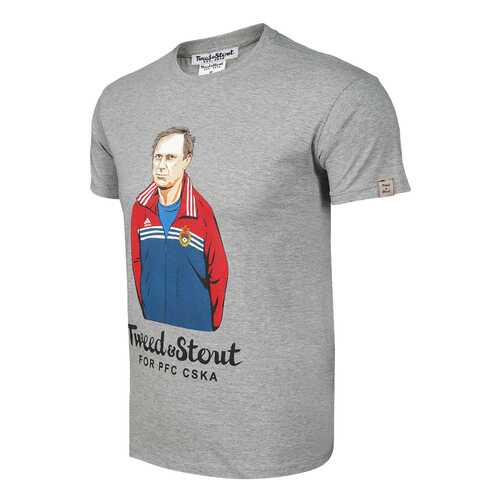 Футболка ПФК ЦСКА Tweed and Stout Долматов, серая, XS в Сплав
