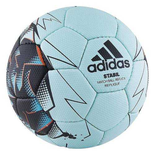 Мяч гандбольный Adidas Stabil Replique 2017, 1, голубой в Сплав