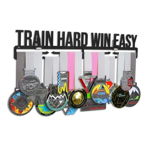 Держатель для медалей (Медальница) Train hard win easy в Сплав